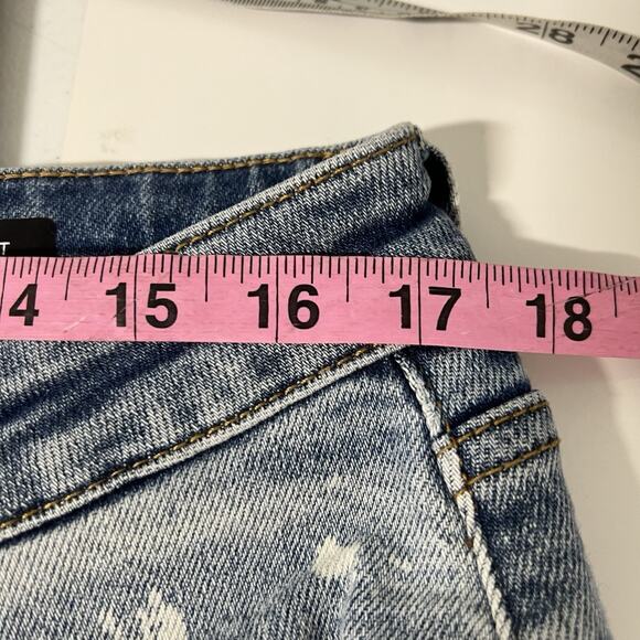 Judy Blue Boyfriend Fit Jeans Women’s 13/31 High Rise Bleach Splatter Stretch - Picture 13 of 15